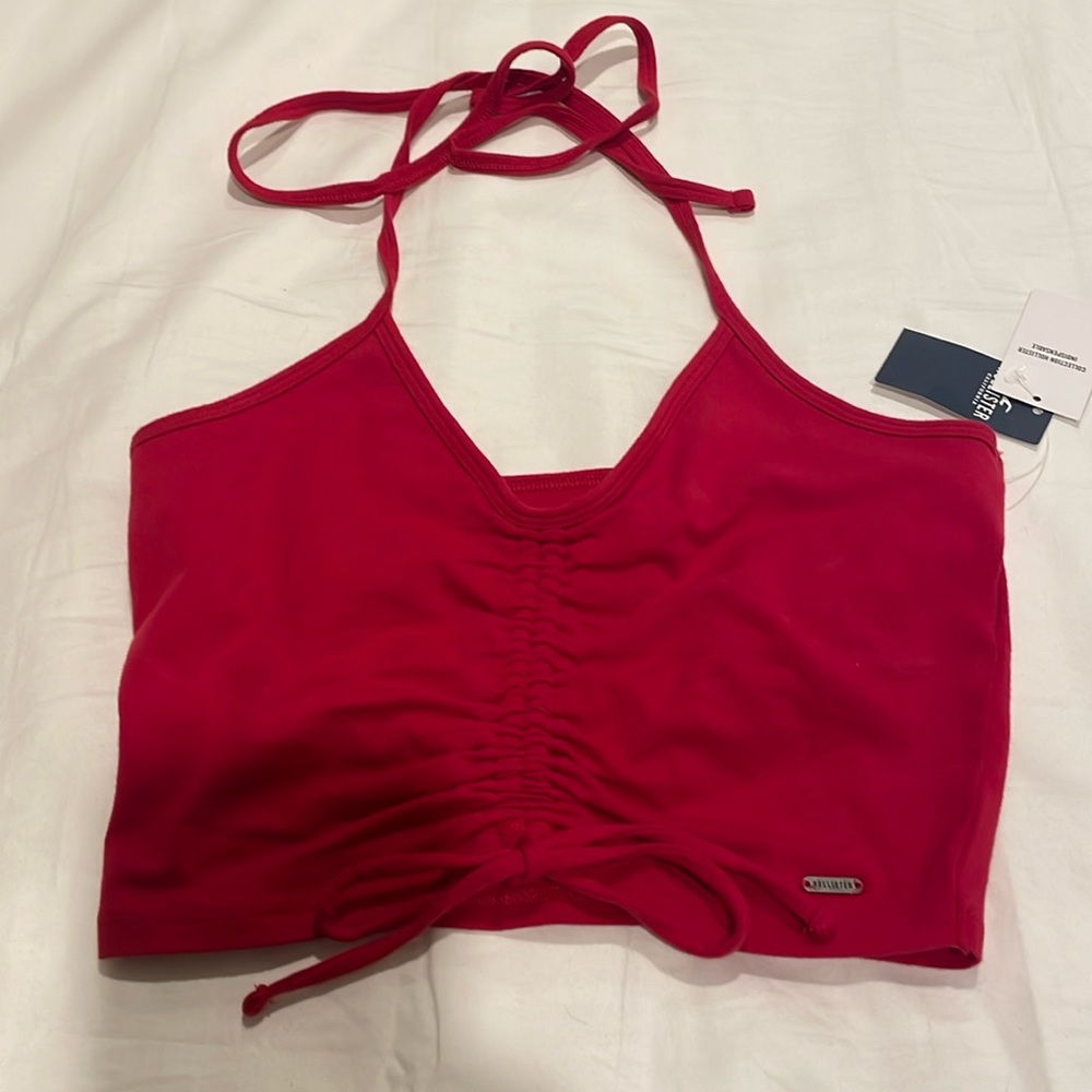 NWT Hollister Red Halter with lining- Size M